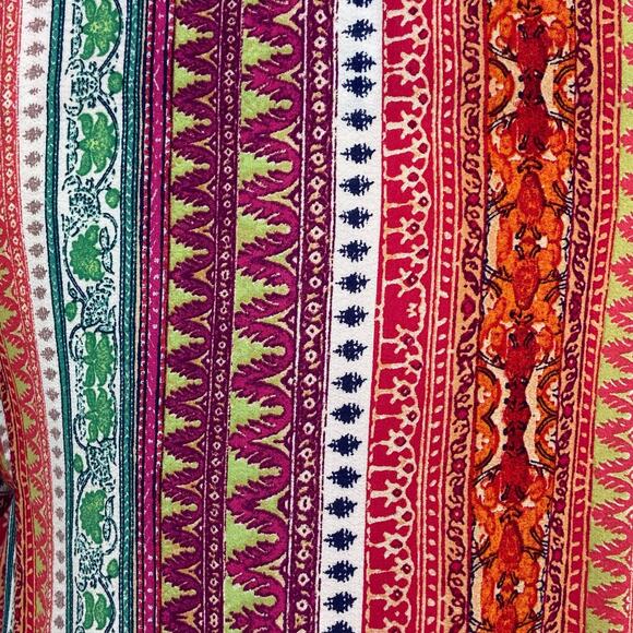 Anthropologie Maeve Milla Top Multicolor Striped Boxy Flowy Boho Beach Size XS - Picture 7 of 8